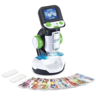 Imagem de Microscópio Divertido com 8 Cartões para Analisar para Crianças de 5 a 7 Anos, LEAPFROG, Branco