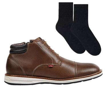 Imagem de Kit Bota Ferracini Kingston Masculina + Par de Meia