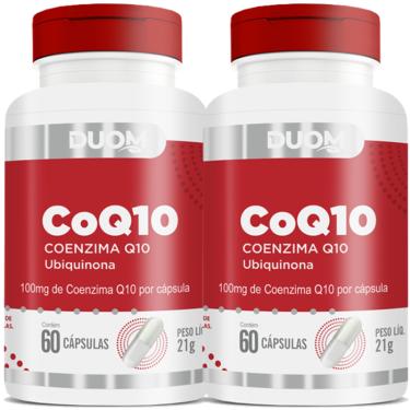 Imagem de COMBO 2 COENZIMA COQ10 UBIQUINONA 100MG 60 CAPS CADA TOTAL 120 CAPS - DUOM