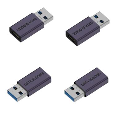 Imagem de QIANRENON Adaptador de proteção de dados USB 3.0 para USB C USB 3.0 macho para tipo C fêmea extensor de conector de carregamento USB A para C blindado de dados, 5V 2A, invólucro de liga de alumínio