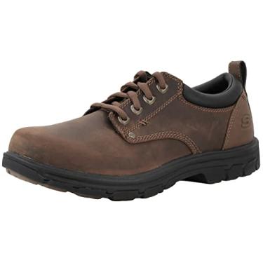 Imagem de Skechers Sapato Oxford Masculino Segment Rilar, Marrom, 7 X-Wide