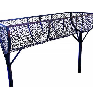 Imagem de Lixeira de Rua Modelo Tela Moeda Dupla de 100cm