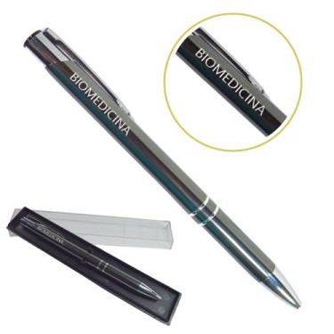 Imagem de Caneta Personalizada Cursos Metal Profissional Coloridas Biomedicina -