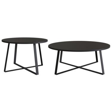 Imagem de Mesa De Centro Para Sala De Estar 27941 Preto Artesano Preto