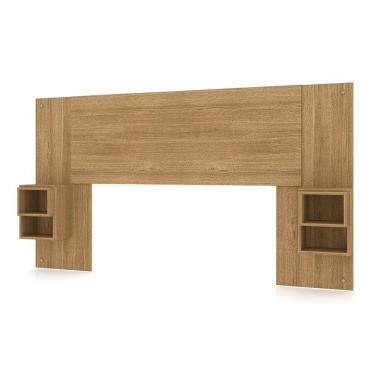 Imagem de Cabeceira Painel Casal Regulável Com Mesas De Apoio Luxo Nature - Pallazio