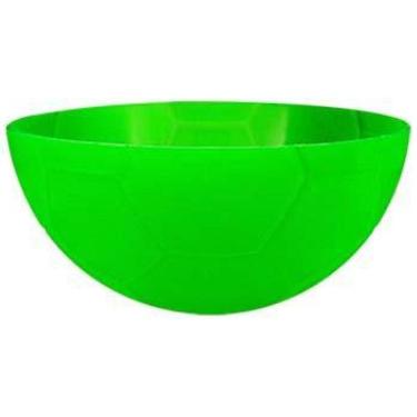 Imagem de Kit 4 Petisqueira Futebol Verde Neon 240Ml Plástico