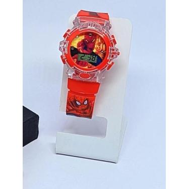 Imagem de Relógio Infantil Digital Pisca Luz Led stitch Lilo angel Princesa Barb