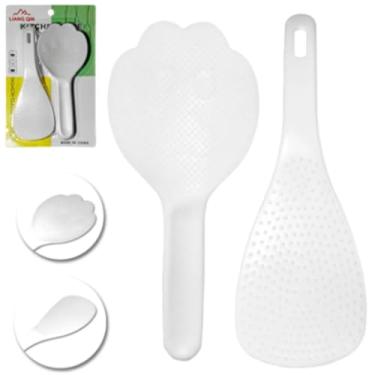 Imagem de Kit 2 Colher De Arroz É Perfeita Para Servir Gohan De Forma Prática E Sem Que O Grão Grude Na Superfície. Possui Textura Especial Que Facilita O Manuseio Do Arroz Cozido.