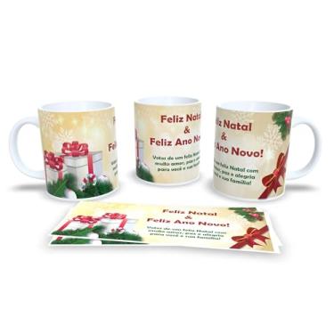 Imagem de Caneca de Cerâmica com Bolas de Natal, Decorativa, Branca com Enfeites Coloridos, Design Festivo de Inverno, 3 Unidades (19)