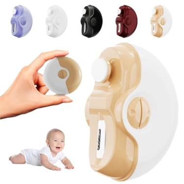 Imagem de Cortador de unhas elétrico, cortador de unhas elétrico de carregamento sem fio de 2 velocidades, cortador de unhas elétrico seguro para bebês, crianças, adultos, idosos (amarelo)