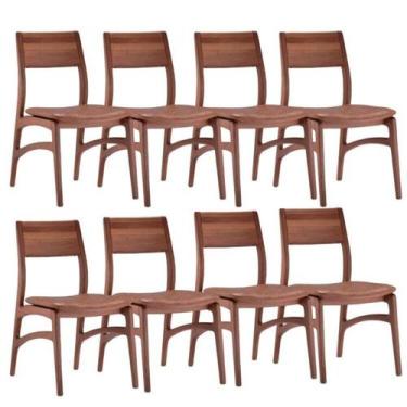 Imagem de Conjunto 8 Cadeiras Madeira Maciça Alento - Elegance Decor