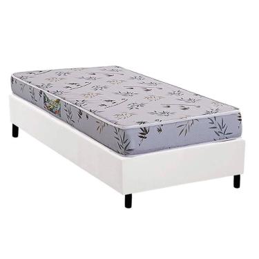 Imagem de Conjunto Box Solteiro: Colchão Espuma Herval D28 St. Louis + Base Crc Corano White (88x188)