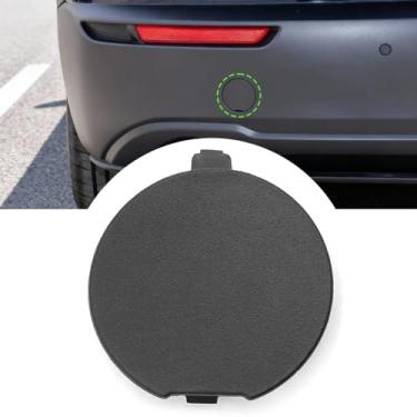 Imagem de Yumzeco Compatível com Mazda CX-30 CX30 capa de gancho de reboque 2020 2021 2022 2023, lado esquerdo do motorista CX30 capa de reboque traseiro substitui para DGH9-50-EL1 DHB450EK1 - preto texturizado