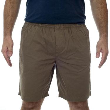 Imagem de Bermuda Sarja California Prime Elástico Marrom-Masculino