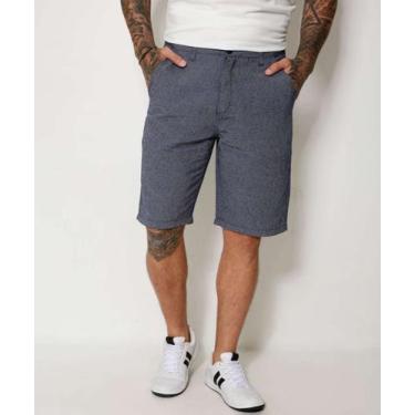 Imagem de Bermuda Masculina Sarja Bolsos MR-58032, 40, Azul