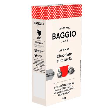 Imagem de CAFÉ BAGGIO CÁPSULA TORRADO E MOÍDO CHOCOLATE COM AVELA 50G