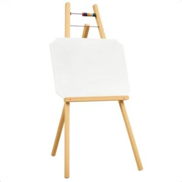 Imagem de Lousa Quadro Branco Infantil Com Cavalete + 1 Caneta + Apagador Quadro branco infantil para Brincar e Aprender em Casa