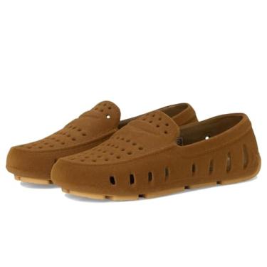Imagem de Floafers Mocassim unissex infantil Prodigy Driver de camurça sintética (bebê/criança pequena), Dark Mocha/Tan 1, 13 Little Kid