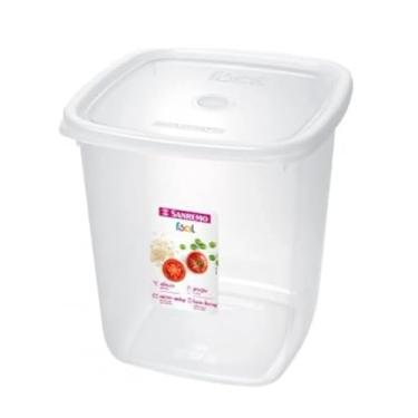 Imagem de Pote Para 5kg De Arroz Porta Mantimento Plástico Sanremo 7 L Transparente