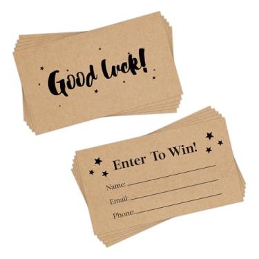 Imagem de YHNTGB 240 peças de sorteio de bilhetes de entrada para ganhar cartões de entrada para leilão de urna de concurso, ótimo para feiras, carnavais e muito mais, com espaço para nome, endereço de e-mail e