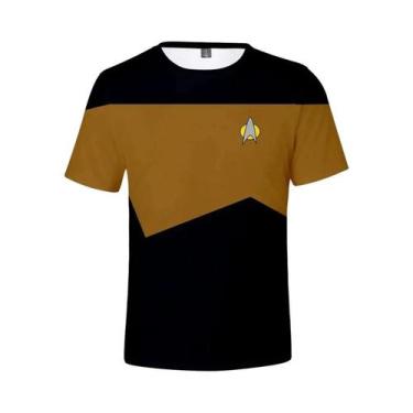 Imagem de Camiseta Unissex plus Size Star Trek Harajuku Streetwear De Manga Curt