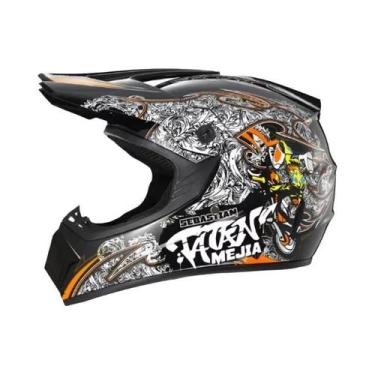 Imagem de Capacete De Motocicleta Off-Road Para Homens E Crianças, Capacete De D
