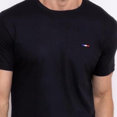 Imagem de Camiseta Masculina Básica FMF com Bordado Algodão Premium França-Masculino