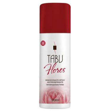 Imagem de Desodorante Antiperspirante Spray Tabu Flores 90Ml