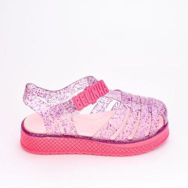 Imagem de Sandália Infantil Plataforma Belinha Pink Gliter - Kidy, 33/34, Pink