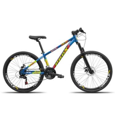 Imagem de Bicicleta Tipo Viking Freeride 21 Marcha PROX Cambio Shimano, Azul ade