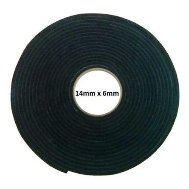Imagem de Borracha Colante, Fita, Adesiva, Espuma, 14mm X 6mm - 10mts - Unespuma