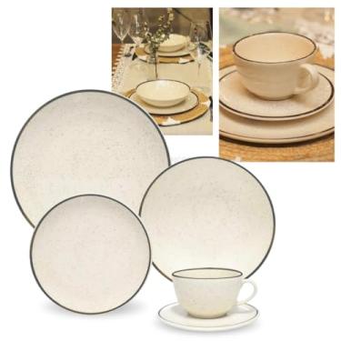 Imagem de Aparelho de Jantar Oxford Brisa 20 Peças – Louça de Porcelana, Chá