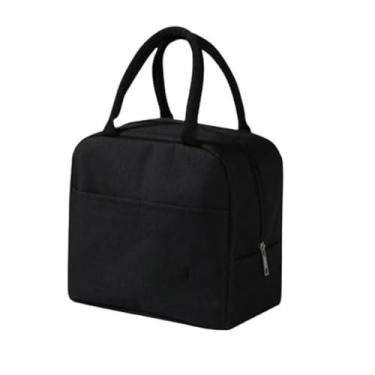 Imagem de Bolsa Térmica Portátil de Mão Lancheira Marmita Viagem Piquenique Prático (AZUL)