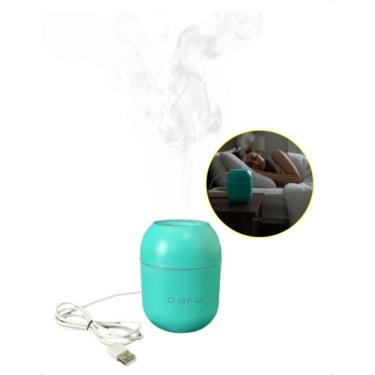 Imagem de Umidificador de Ar Silencioso Portátil 220ml Cabo USB Luz Noturna Quen