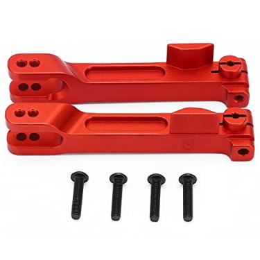 Imagem de Barra estabilizadora, braços traseiros, liga de alumínio, furos de posicionamento duplo, barras antirolamento com parafusos para carro de controle remoto 1/7 (Vermelha)