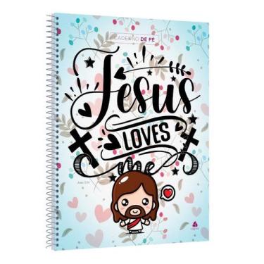 Imagem de Livro - Caderno de Fé - Jesus Loves me