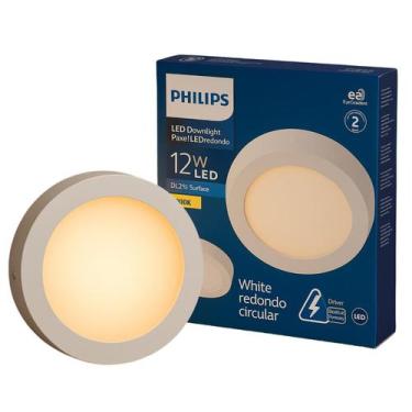 Imagem de Luminária Plafon Led 12w Sobrepor 3000k Quente Bivolt Red - PHILIPS