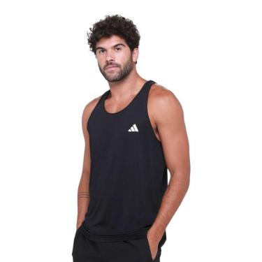 Imagem de Regata Adidas Own The Run 3 Stripes Masculina - Preto 2GG-Masculino