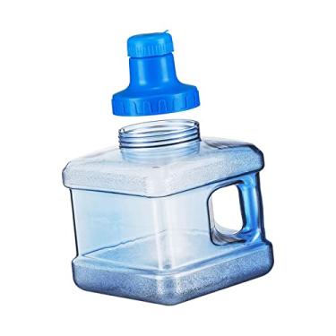 Imagem de Lljsszr Garrafa de água Quadrada com Tampa Removível para Armazenamento de água Mineral, 5L, Tamanho real