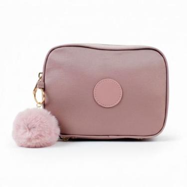 Imagem de Estojo Escolar Metalizado Box 100 Pens Chaveiro Com Divisórias Bolsinh