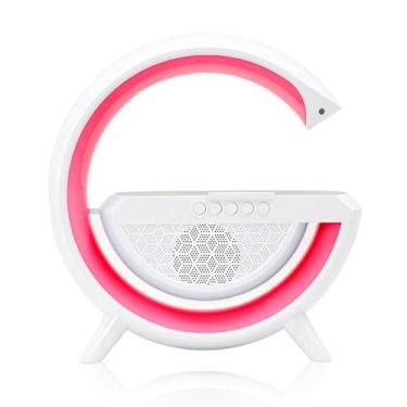 Imagem de Caixa Som Bluetooth Carregamento Por Indução Luminária - Innovaree-Com