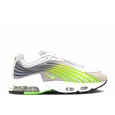 Imagem de Nike Tênis infantil Air Max Plus II Ct4383, Cinza universitário/branco/verde elétrico, 23.2 cm