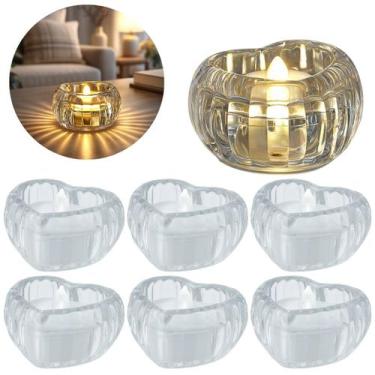 Imagem de 6 Velas Led em forma de Coração Resistente Decorativa - Freecom