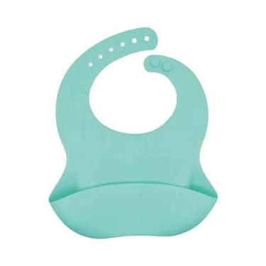 Imagem de Babador Ajustável 3D Impermeável Com Estampa De Animais Em Silicone Ma