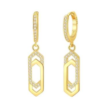 Imagem de Brincos De Argola Em Prata 925 Com Pérola E Estrela Para Mulheres, Bri