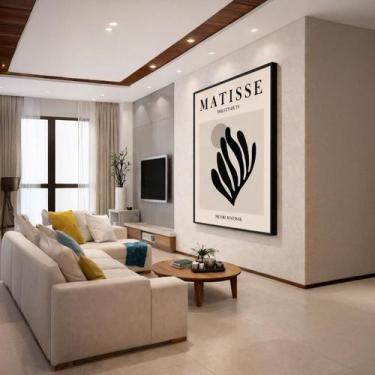 Imagem de Quadro Canvas Henri Matisse Voros Preto 70x50cm Mold Branca - Quadros 