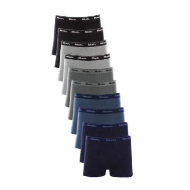 Imagem de Kit com 10 Cuecas Boxer Mash 110.20 Cotton, Sortida, M