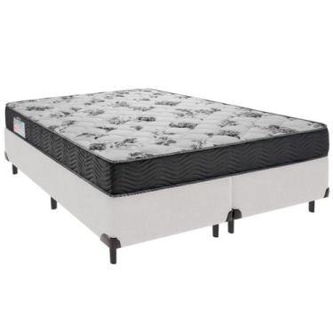 Imagem de Cama Box Queen e Colchão ISO 100 Espuma Ortobom Branco