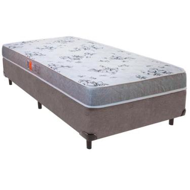 Imagem de Cama Box Solteiro e Colchão Pro-Life D28 Espuma Colchobel Cinza