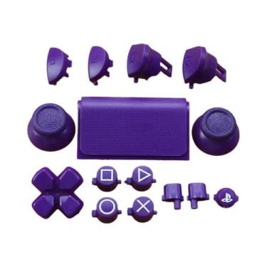 Imagem de Conjunto Completo De Botões E Joysticks Para Controle PS4 pro Slim, Ca